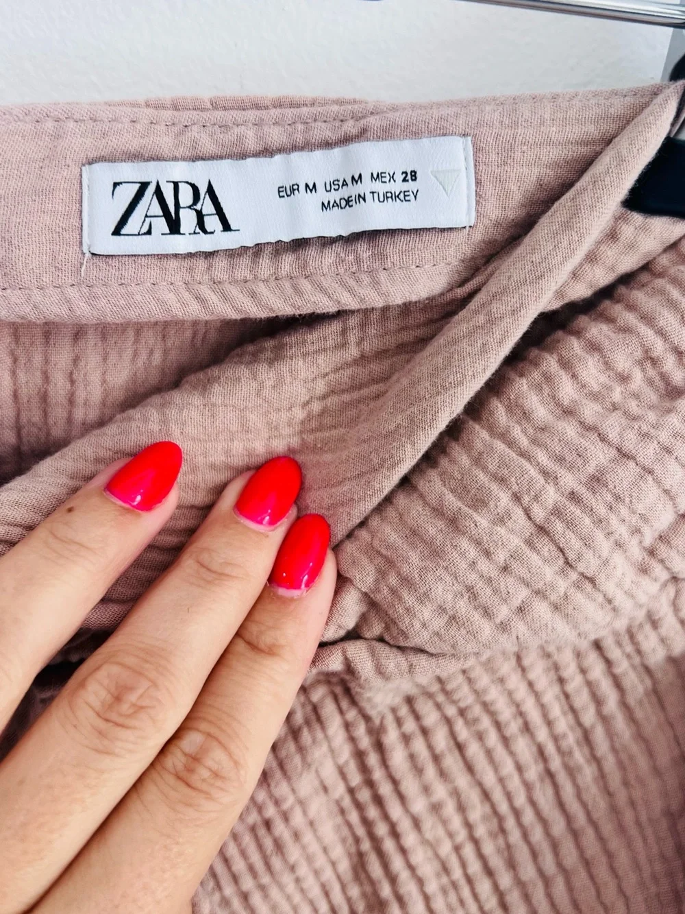 Zara Dusty Rose Gauze Wrap Maxi Skirt • Boho Resort